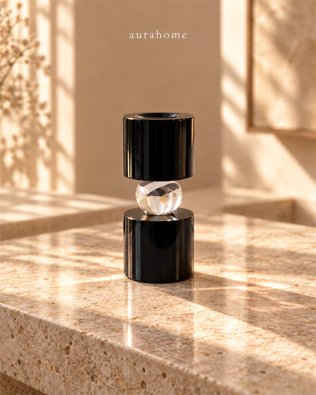 حامل الشمعة الكريستالي الصغير | Mini crystal candle holder — صورة العرض | Main view